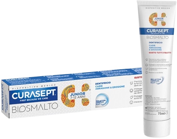 CURASEPT BIOSMALTO DENTIFRICIO JUNIOR 75 ML - Farmadillo