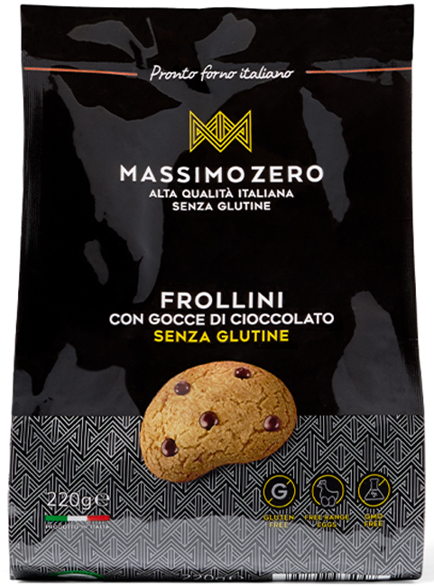 MASSIMO ZERO FROLLINI GOCCE CIOCCOLATO 220 G - Farmadillo