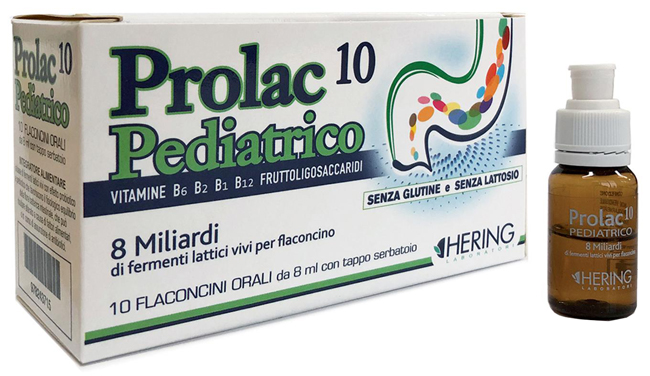 PROLAC10 PEDIATRICO FERMENTI LATTICI 10 FLACONCINI 8 ML - Farmadillo