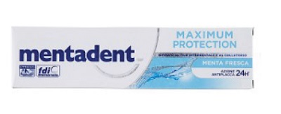 MENTADENT MAXIMUM PROTECTION MENTA FRESCA DENTIFRICIO 75 ML - Farmadillo