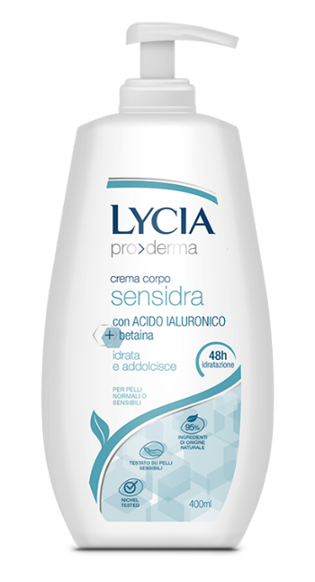 LYCIA PRODERMA CREMA CORPO SENSIDRA 400 ML - Farmadillo