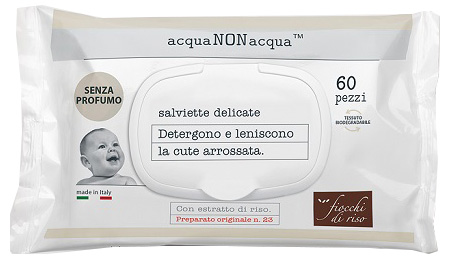 FIOCCHI DI RISO ACQUA NON ACQUA SENZA PROFUMO 60 SALVIETTE - Farmadillo