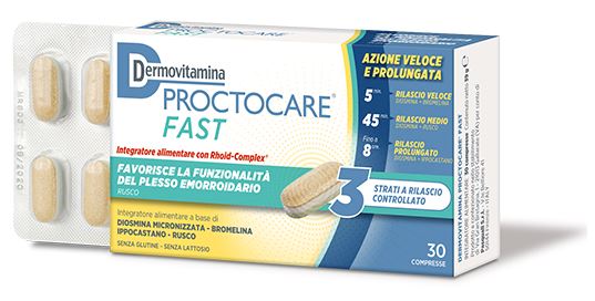 DERMOVITAMINA PROCTOCARE FAST 30 COMPRESSE - Farmadillo