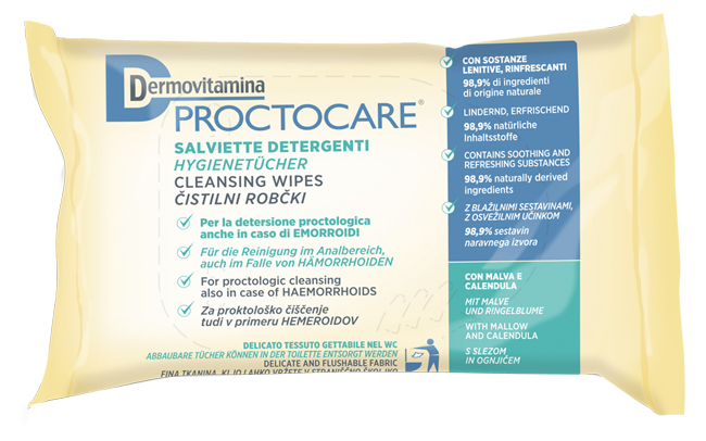 DERMOVITAMINA PROCTOCARE SALVIETTE DETERGENTI 15 PEZZI - Farmadillo
