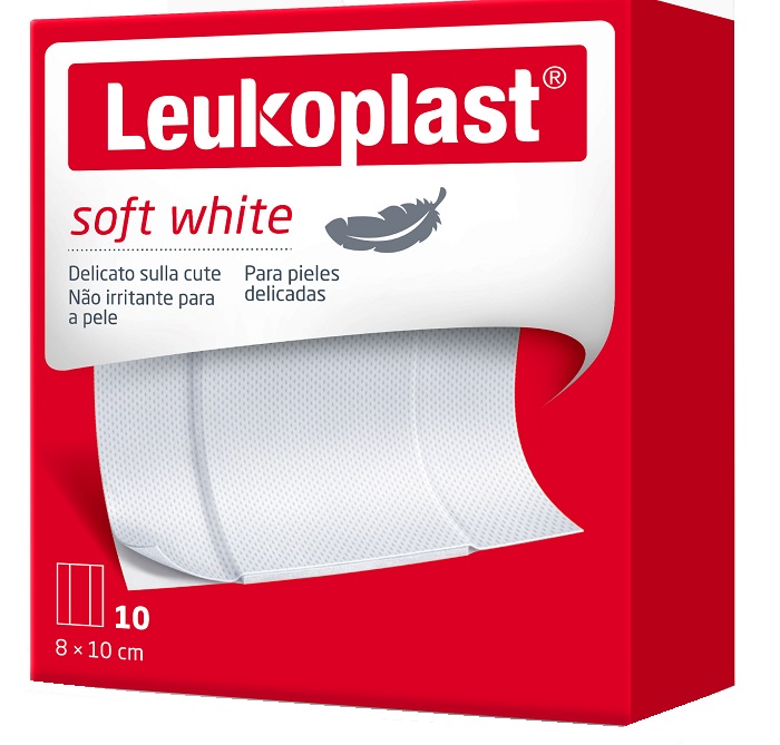 LEUKOPLAST SOFT WHITE 100 X 8 CM 10 PEZZI - Farmadillo