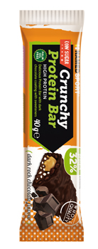 CRUNCHY PROTEINBAR DARK ROCK CHOCOLATE BARRETTA 40 G - Farmadillo