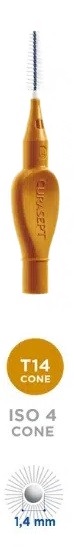 CURASEPT PROXI T14 CONE OCRA/DARK GOLD 5 PEZZI - Farmadillo