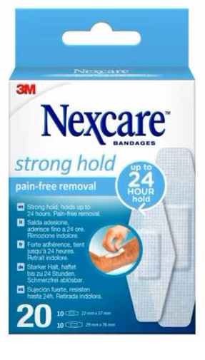 CEROTTO NEXCARE STRONG 360 GRADI 20 PEZZI ASSORTITI - Farmadillo