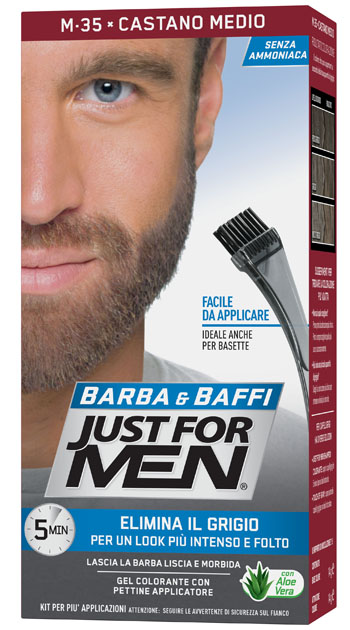 JUST FOR MEN BARBA & BAFFI M35 CASTANO MEDIO 51 G - Farmadillo