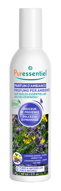 PURESSENTIEL PROFUMO AMBIENTE DOLCEZZA PROVENZA ECOCERT 90 ML - Farmadillo