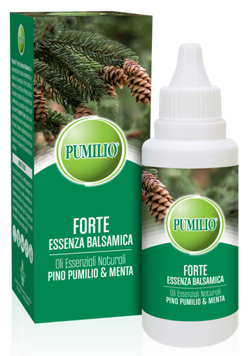 PUMILIO FORTE ESSENZA BALSAMICA OLI ESSENZIALI NATURALI PINO PUMILIO & MENTA 40 ML - Farmadillo