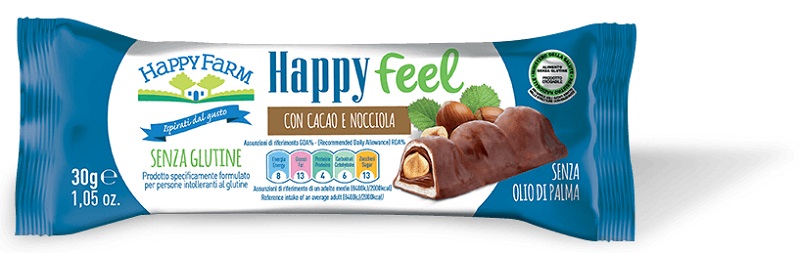 HAPPY FARM HAPPY FEEL CACAO E NOCCIOLA MONO 30 G - Farmadillo