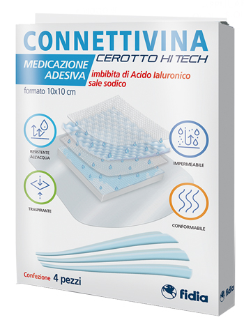 CEROTTO CONNETTIVINA HITECH 10 X 10 CM 4 PEZZI - Farmadillo