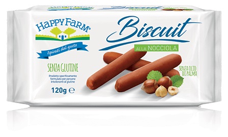 HAPPY FARM BISCUIT NOCCIOLA 120 G - Farmadillo