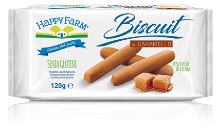 HAPPY FARM BISCUIT CARAMELLO 120 G - Farmadillo