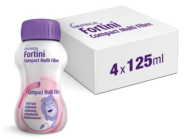 FORTINI COMPACT MULTI FIBRE FRAGOLA 4 PEZZI 125 G - Farmadillo