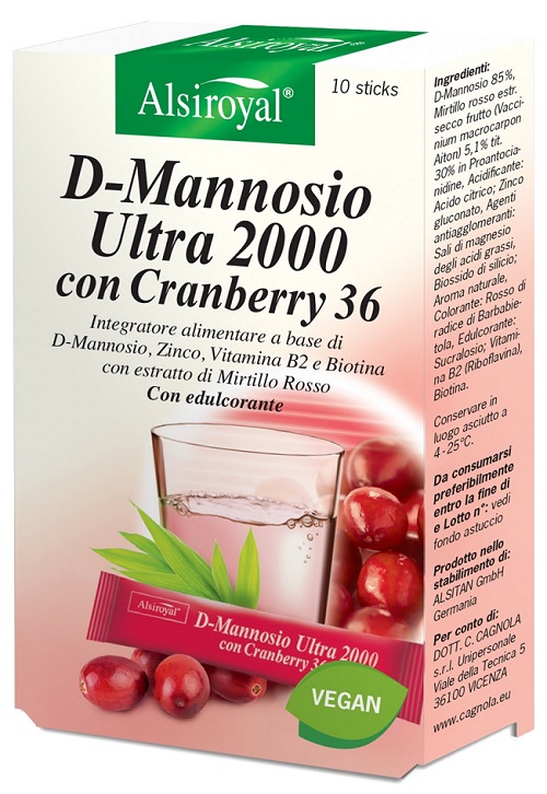 D MANNOSIO ULTRA 2000 CRANBERRY 10 STICK - Farmadillo
