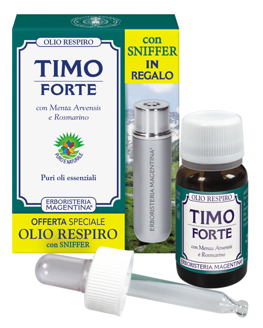 TIMO FORTE OLIO RESPIRO 10 ML + SNIFFER IN REGALO - Farmadillo