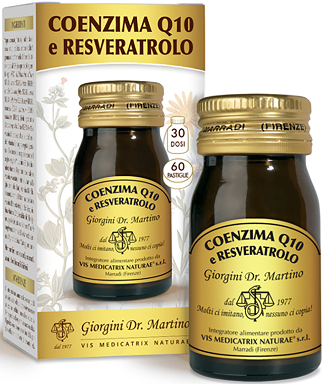 COENZIMA Q10 E RESVERATROLO 60 PASTIGLIE - Farmadillo