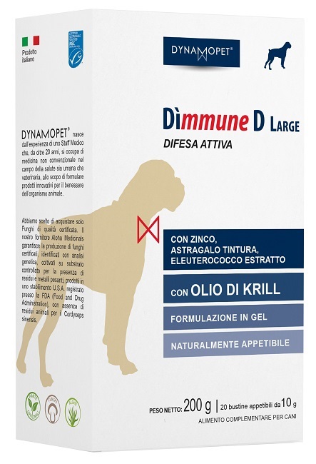 DIMMUNE D LARGE CANI 20 BUSTINE APPETIBILI DA 10 G - Farmadillo