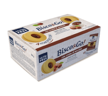 NUTRIFREE BISCO&GO CON CREMA DI NOCCIOLE 4X40 G - Farmadillo
