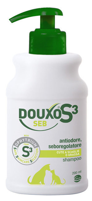 DOUXO S3 SEB SHAMPOO FLACONE 200 ML - Farmadillo