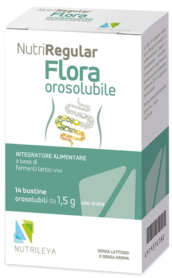 NUTRIREGULAR FLORA 14 BUSTINE OROSOLUBILI - Farmadillo