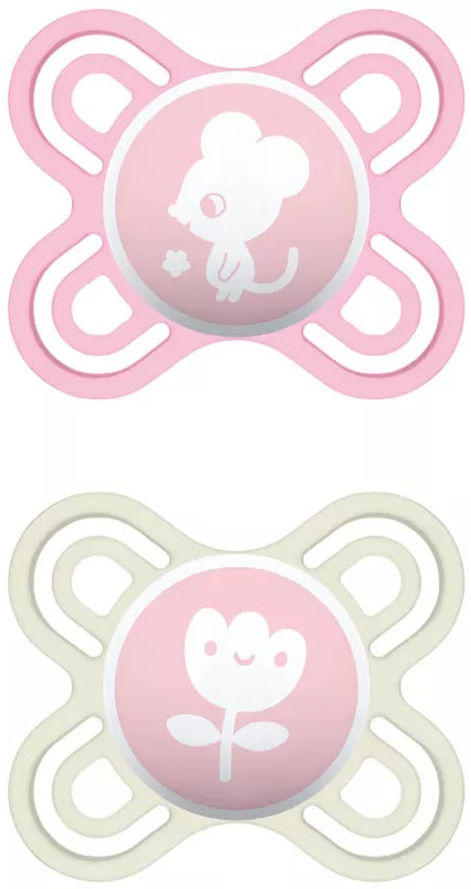 MAM SUCCHIETTO PERFECT START 0-2 MESI SILICONE SINGLE BOX FEMMINA - Farmadillo