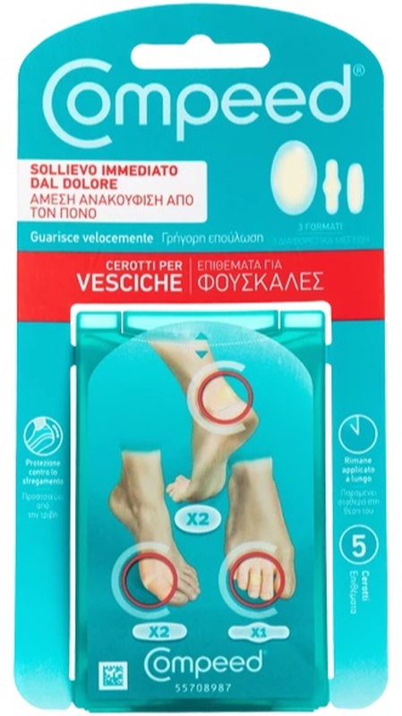 COMPEED CEROTTI PER VESCICHE MISTO 5 PEZZI - Farmadillo