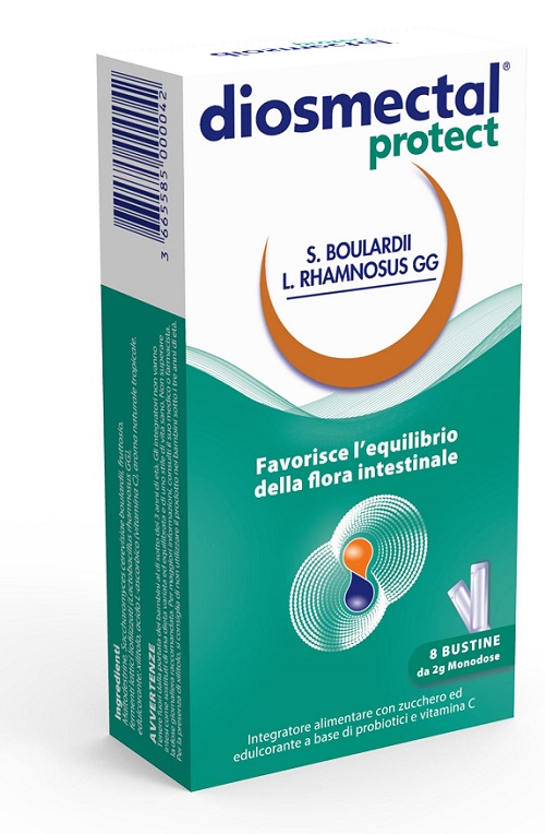 DIOSMECTAL PROTECT 8 BUSTINE OROSOLUBILI 2 G - Farmadillo