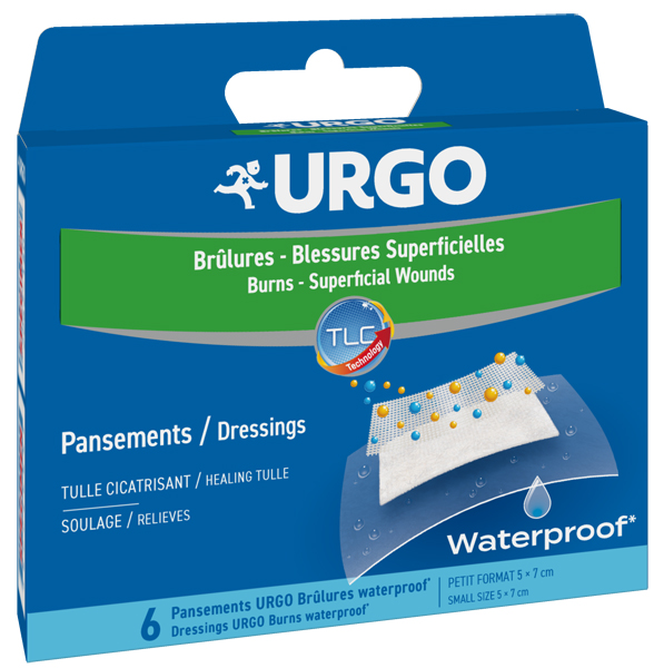 URGO USTIONI SUPERFICIALI WATERPROOF 5 X 7 CM 6 PEZZI - Farmadillo