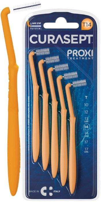 CURASEPT PROXI ANGLE P08 ARANTIO CHIARO/TANGERINO 5 PEZZI - Farmadillo