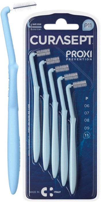 CURASEPT PROXI ANGLE P11 AZZURRO/LIGHT BLUE 5 PEZZI - Farmadillo