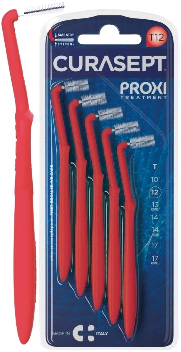 CURASEPT PROXI ANGLE T12 ROSSO/RED 5 PEZZI - Farmadillo