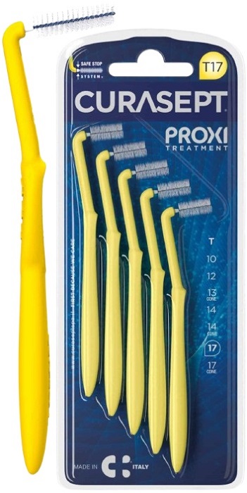 CURASEPT PROXI ANGLE T17 GIALLO/YELLOW 5 PEZZI - Farmadillo