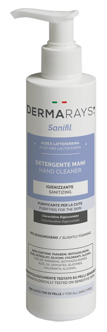 DERMARAYS SANIFIL DETERGENTE MANI IGIENIZZANTE ALOE E LATTOFERRINA 250 ML - Farmadillo