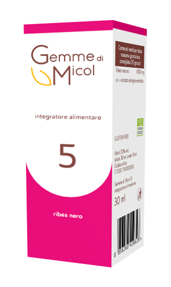 GEMME DI MICOL 5 RIBES NERO 30 ML - Farmadillo