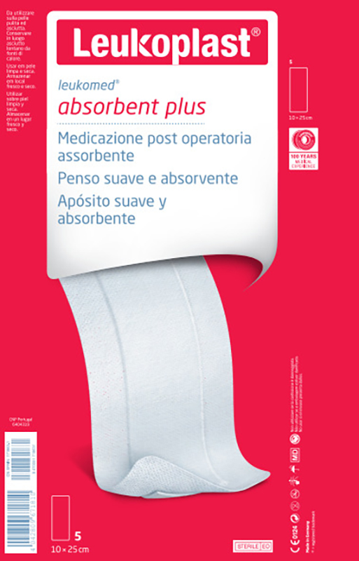 LEUKOMED MEDICAZIONE POST-OPERATORIA IN TESSUTO NON TESSUTO 10 X 25 CM - Farmadillo