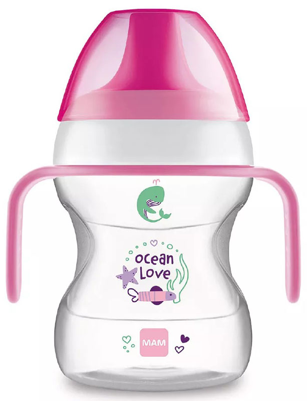 MAM LEARN TO DRINK CUP 190 ML 6+ BECCUCCIO RIGIDO FEMMINA - Farmadillo