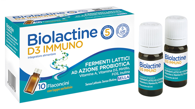BIOLACTINE D3 IMMUNO 10 FLACONCINI - Farmadillo