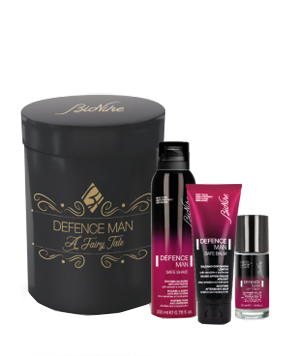 DEFENCE MAN KIT NATALE 2020 1 SAFE SHAVE SCHIUMA BARBA ANTI IRRITAZIONI 200 ML + 1 SAFE BALM BALSAMO DOPOBARBA LENITIVO 75 ML + 1 DRY TOUCH DEODORANTE ROLL ON 50 ML - Farmadillo