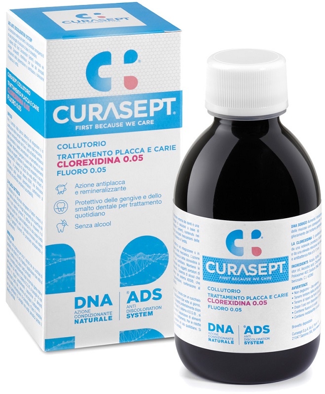 CURASEPT COLLUTORIO 0,05 ADS + DNA 200 ML - Farmadillo