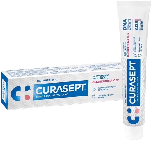 CURASEPT DENTIFRICIO 0,12 75 ML ADS+DNA - Farmadillo