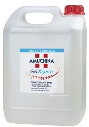 AMUCHINA GEL X-GERM DISINFETTANTE MANI 5 LITRI - Farmadillo
