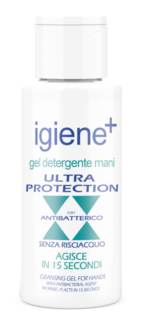 IGIENE+ GEL DETERGENTE MANI ULTRA PROTECTION CON ANTIBATTERICO 50 ML - Farmadillo