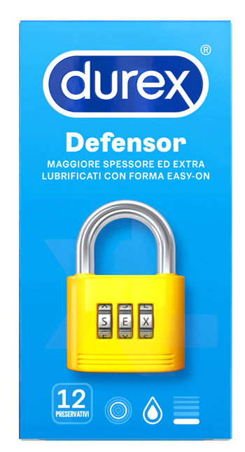 PROFILATTICO DUREX DEFENSOR 12 PEZZI - Farmadillo