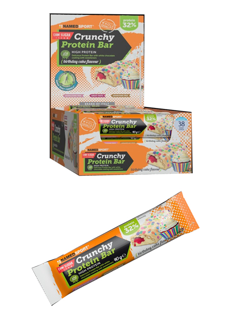 CRUNCHY PROTEINBAR BIRTHDAY CAKE 40 G - Farmadillo