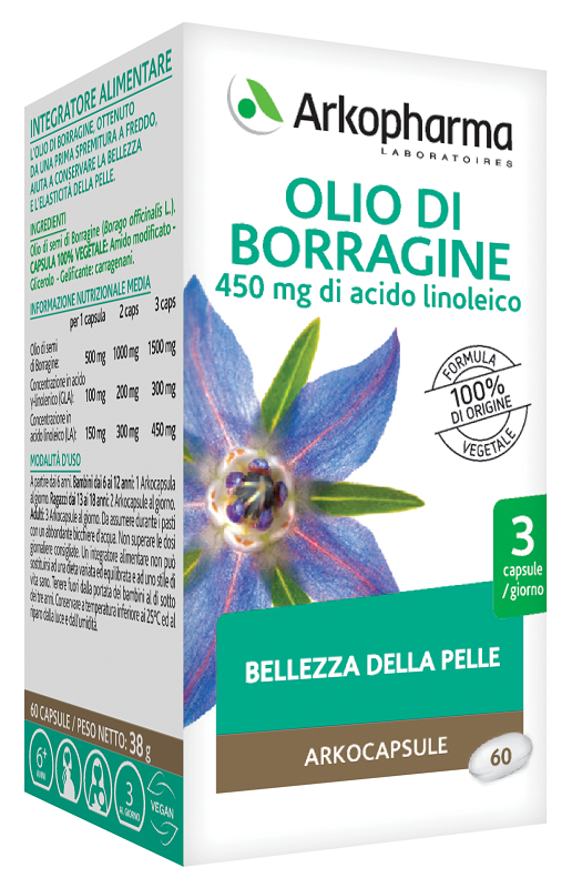 ARKOPHARMA OLIO DI BORRAGINE 60 PERLE - Farmadillo