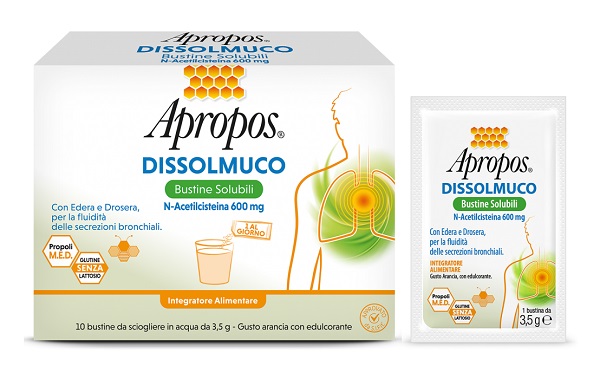 APROPOS DISSOLMUCO 10 BUSTINE SOLUBILI - Farmadillo