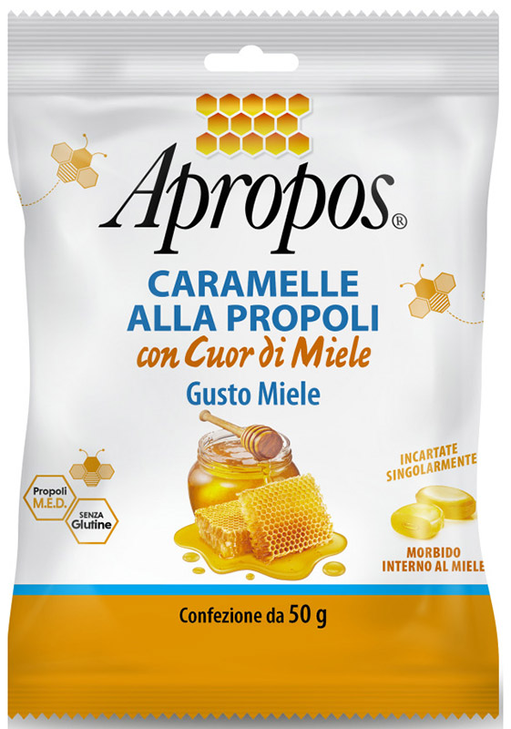 APROPOS CARAMELLE DURE MIELE CUOR DI MIELE 50 G - Farmadillo